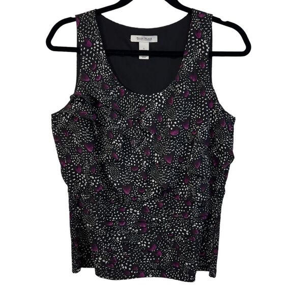 White House Black Market elastic back Black Tank Top small - Picture 1 of 10